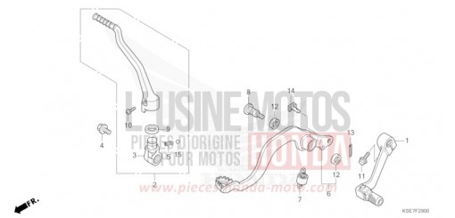 PEDAL/KICK STARTER ARM CRF150RBS de 2025